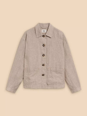 White Stuff Carrie Linen Jacket Natural