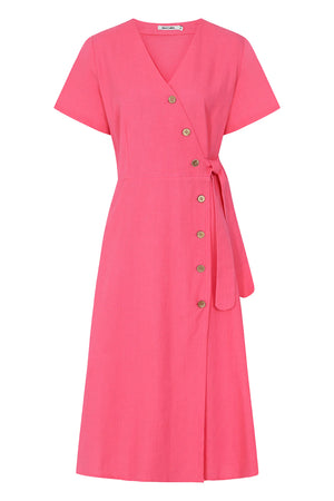 Alice Collins Ladies Danni Dress Hot Pink