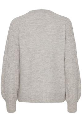 B.Young Womens 20814128 ByOmuna Mid Grey Melange Jumper