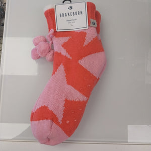 Brakeburn Star Knitted Slipper Sock