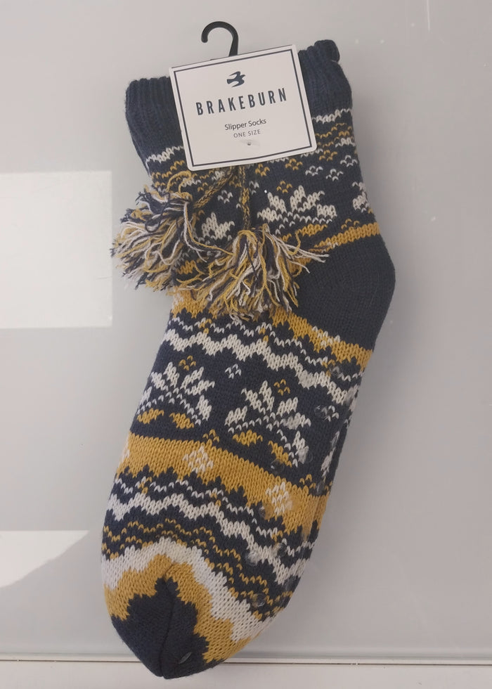 Brakeburn Nordic Knitted Slipper Sock
