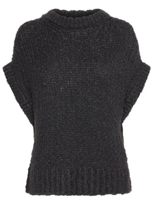 B.Young Bymetta Vest Jumper 20815641 Black