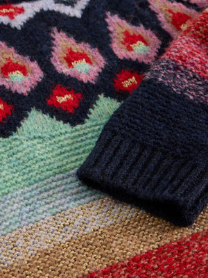 White Stuff New York Fairisle Jumper Red Multi