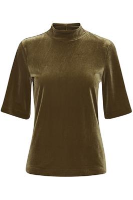 B.Young Womens 20814152 ByPerlina Military Olive SS T-Shirt