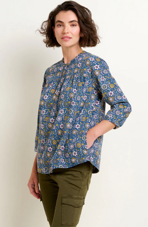 Brakeburn Folk Floral Cord Shirt