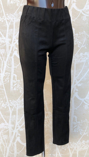 Foil Easily Suede Trousers Black