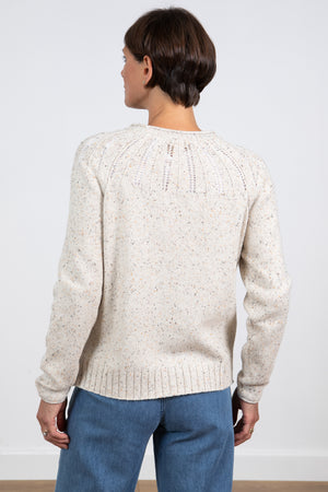 Lily & Me LM23566 Langford Oatmeal Fleck Knit Jumper