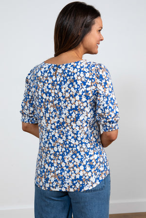Lily and Me Meadow Top Confetti Cobalt