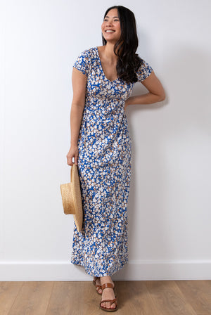 Lily and Me Penelope Maxi Dress Confetti Cobalt