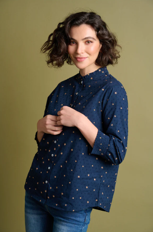 Brakeburn Stars Embroidered Blouse