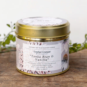 Toasted Crumpet Natural Soy Wax Scented Candle Tonka Bean & Vanilla