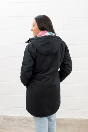 Lighthouse Eva Long Ladies Coat Black