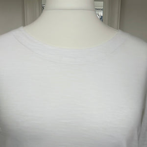 Mistral Side Button White Tee