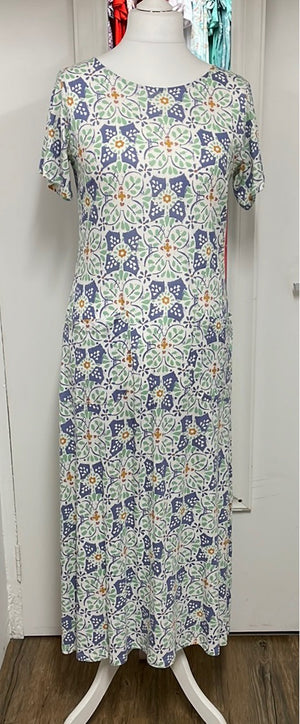 Mistral Womens Beachy Tile Jersey Maxi Dress