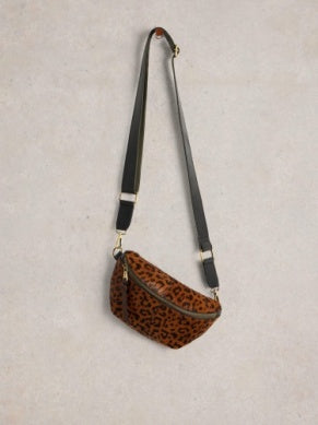 White Stuff Mini Sebby Leather Sling Bag Brown Multi