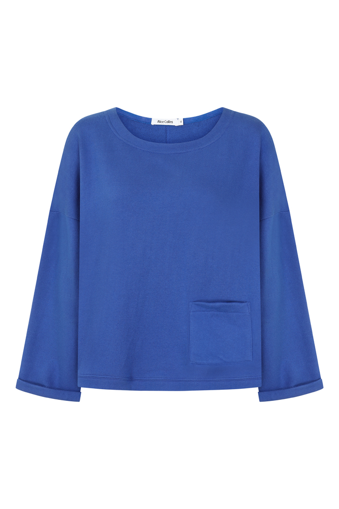 Alice Collins Satin Sky Essential Sweatshirt