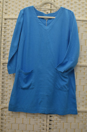 Lily & Me LM22091 Headland Tunic Plain Linen Blend (Other Colours Available)