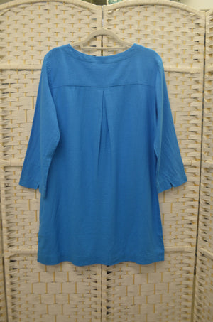 Lily & Me LM22091 Headland Tunic Plain Linen Blend (Other Colours Available)