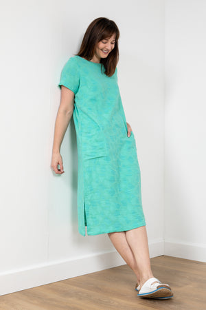 Lily & Me LM23104A Pier Jade Jacquard Cotton Dress