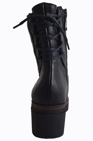 Paula Urban 10-1137 Pull Blue Leather Boot