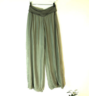 Sarah Tempest Jigsaw09 Plain Silk Palazzo Pants (Other Colours Available)