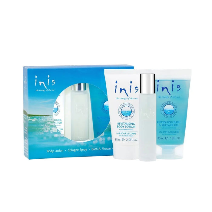 Inis Trio Gift Set (Includes 8ml Body lotion, 30ml Cologne Spray & 85ml Shower Gel)